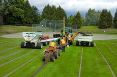 Slit draining at Hume Park, Westminster, B.C.